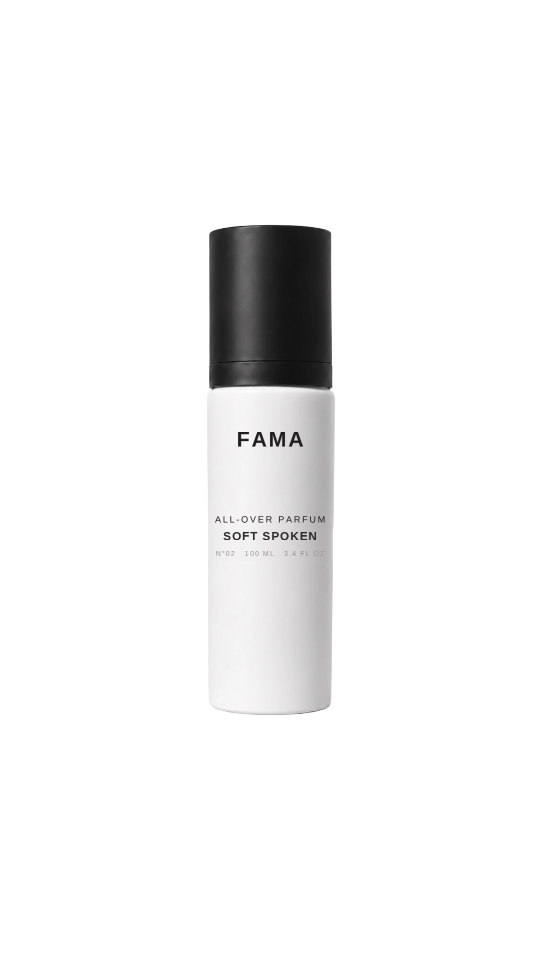 FAMA SOFT SPOKEN all-over parfum bottle
